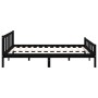 Estructura de cama madera maciza negro 120x200 cm de vidaXL, Camas y somieres - Ref: Foro24-810678, Precio: 117,15 €, Descuen...
