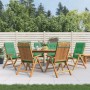 Liegende Gartenstühle und Kissen, 6 Stück, massives Teakholz von vidaXL, Gartenstühle - Ref: Foro24-3196498, Preis: 1,00 €, R...