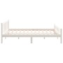 Estructura de cama madera maciza blanca King Size 150x200 cm de vidaXL, Camas y somieres - Ref: Foro24-810685, Precio: 149,04...