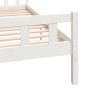 Estructura de cama madera maciza blanca King Size 150x200 cm de vidaXL, Camas y somieres - Ref: Foro24-810685, Precio: 149,04...