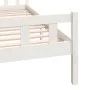 White solid wood bed frame King Size 150x200 cm by vidaXL, Beds and slatted bases - Ref: Foro24-810685, Price: 108,98 €, Disc...