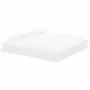 White solid wood bed frame 200x200 cm by vidaXL, Beds and slatted bases - Ref: Foro24-819928, Price: 163,16 €, Discount: %