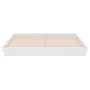 White solid wood bed frame 200x200 cm by vidaXL, Beds and slatted bases - Ref: Foro24-819928, Price: 163,16 €, Discount: %