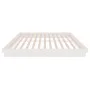 White solid wood bed frame 200x200 cm by vidaXL, Beds and slatted bases - Ref: Foro24-819928, Price: 163,16 €, Discount: %