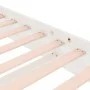 White solid wood bed frame 200x200 cm by vidaXL, Beds and slatted bases - Ref: Foro24-819928, Price: 163,16 €, Discount: %