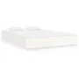 White solid wood bed frame King Size 150x200 cm by vidaXL, Beds and slatted bases - Ref: Foro24-820038, Price: 125,79 €, Disc...
