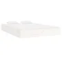 White solid wood bed frame King Size 150x200 cm by vidaXL, Beds and slatted bases - Ref: Foro24-820038, Price: 125,79 €, Disc...