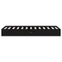 Estructura de cama madera maciza individual negra 75x190 cm de vidaXL, Camas y somieres - Ref: Foro24-820066, Precio: 78,26 €...