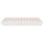 White single solid wood bed frame 75x190 cm by vidaXL, Beds and slatted bases - Ref: Foro24-819933, Price: 120,26 €, Discount: %