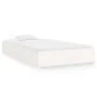 Estructura de cama madera maciza blanca 90x200 cm de vidaXL, Camas y somieres - Ref: Foro24-820058, Precio: 92,98 €, Descuent...