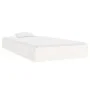 White solid wood bed frame 90x200 cm by vidaXL, Beds and slatted bases - Ref: Foro24-820058, Price: 92,98 €, Discount: %