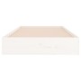 Estructura de cama madera maciza blanca 90x200 cm de vidaXL, Camas y somieres - Ref: Foro24-820058, Precio: 94,11 €, Descuent...