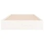 Estructura de cama madera maciza blanca 90x200 cm de vidaXL, Camas y somieres - Ref: Foro24-820058, Precio: 92,98 €, Descuent...