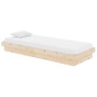 Solid wood bed frame 75x190 cm by vidaXL, Beds and slatted bases - Ref: Foro24-819932, Price: 102,69 €, Discount: %