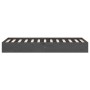 Gray solid wood single bed frame 75x190 cm by vidaXL, Beds and slatted bases - Ref: Foro24-820064, Price: 96,22 €, Discount: %