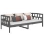 Sofá cama madera maciza de pino gris 80x200 cm de vidaXL, Camas y somieres - Ref: Foro24-820214, Precio: 112,99 €, Descuento: %