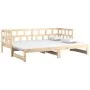 Removable sofa bed solid pine wood 2x(90x200) cm by vidaXL, Beds and slatted bases - Ref: Foro24-820222, Price: 209,84 €, Dis...