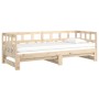 Removable sofa bed solid pine wood 2x(90x200) cm by vidaXL, Beds and slatted bases - Ref: Foro24-820222, Price: 213,87 €, Dis...