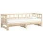 Removable sofa bed solid pine wood 2x(90x200) cm by vidaXL, Beds and slatted bases - Ref: Foro24-820222, Price: 209,84 €, Dis...