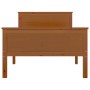 Honey brown pine solid wood bed frame 90x200 cm by vidaXL, Beds and slatted bases - Ref: Foro24-322188, Price: 120,52 €, Disc...