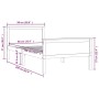 Honey brown pine solid wood bed frame 90x200 cm by vidaXL, Beds and slatted bases - Ref: Foro24-322188, Price: 120,52 €, Disc...