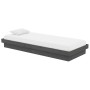 Gray solid wood single bed frame 75x190 cm by vidaXL, Beds and slatted bases - Ref: Foro24-819934, Price: 117,62 €, Discount: %