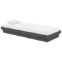 Gray solid wood single bed frame 75x190 cm by vidaXL, Beds and slatted bases - Ref: Foro24-819934, Price: 116,11 €, Discount: %