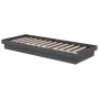 Estructura de cama individual madera maciza gris 75x190 cm de vidaXL, Camas y somieres - Ref: Foro24-819934, Precio: 116,11 €...