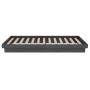 Gray solid wood single bed frame 75x190 cm by vidaXL, Beds and slatted bases - Ref: Foro24-819934, Price: 117,62 €, Discount: %
