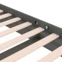 Estructura de cama individual madera maciza gris 75x190 cm de vidaXL, Camas y somieres - Ref: Foro24-819934, Precio: 116,11 €...