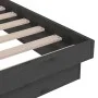 Gray solid wood single bed frame 75x190 cm by vidaXL, Beds and slatted bases - Ref: Foro24-819934, Price: 116,11 €, Discount: %