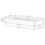 Gray solid wood single bed frame 75x190 cm by vidaXL, Beds and slatted bases - Ref: Foro24-819934, Price: 116,11 €, Discount: %