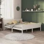 Solid pine wood bed frame 200x200 cm by vidaXL, Beds and slatted bases - Ref: Foro24-322187, Price: 199,52 €, Discount: %