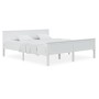 Solid pine wood bed frame 200x200 cm by vidaXL, Beds and slatted bases - Ref: Foro24-322187, Price: 203,16 €, Discount: %