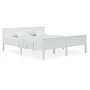 Solid pine wood bed frame 200x200 cm by vidaXL, Beds and slatted bases - Ref: Foro24-322187, Price: 199,52 €, Discount: %