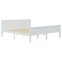 Solid pine wood bed frame 200x200 cm by vidaXL, Beds and slatted bases - Ref: Foro24-322187, Price: 203,16 €, Discount: %