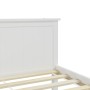 Solid pine wood bed frame 200x200 cm by vidaXL, Beds and slatted bases - Ref: Foro24-322187, Price: 203,16 €, Discount: %