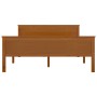Estructura de cama madera maciza pino marrón miel 140x200 cm de vidaXL, Camas y somieres - Ref: Foro24-322191, Precio: 115,59...