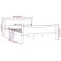 Solid pine wood bed frame honey brown 140x200 cm by vidaXL, Beds and slatted bases - Ref: Foro24-322191, Price: 114,30 €, Dis...