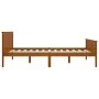 Estructura de cama madera maciza pino marrón miel 160x200 cm de vidaXL, Camas y somieres - Ref: Foro24-322192, Precio: 132,06...