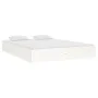 Small double bed frame white solid wood 120x190cm by vidaXL, Beds and slatted bases - Ref: Foro24-820073, Price: 114,87 €, Di...