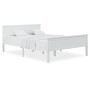 Solid white pine wood bed frame 160x200 cm by vidaXL, Beds and slatted bases - Ref: Foro24-322185, Price: 211,62 €, Discount: %