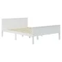 Estructura de cama de madera maciza de pino blanco 160x200 cm de vidaXL, Camas y somieres - Ref: Foro24-322185, Precio: 207,5...