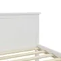 Massiver Bettrahmen aus weißem Kiefernholz, 160 x 200 cm von vidaXL, Betten und Lattenroste - Ref: Foro24-322185, Preis: 207,...