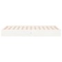 Weißer Massivholzbettrahmen 100x200 cm von vidaXL, Betten und Lattenroste - Ref: Foro24-820053, Preis: 98,07 €, Rabatt: %
