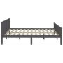 Bettgestell aus massivem, grauem Kiefernholz, 180 x 200 cm von vidaXL, Betten und Lattenroste - Ref: Foro24-322207, Preis: 19...