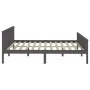 Solid gray pine wood bed frame 180x200 cm by vidaXL, Beds and slatted bases - Ref: Foro24-322207, Price: 189,93 €, Discount: %