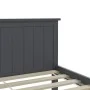 Solid gray pine wood bed frame 180x200 cm by vidaXL, Beds and slatted bases - Ref: Foro24-322207, Price: 189,93 €, Discount: %