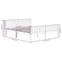Solid gray pine wood bed frame 180x200 cm by vidaXL, Beds and slatted bases - Ref: Foro24-322207, Price: 189,93 €, Discount: %