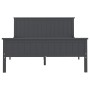 Estructura de cama madera maciza de pino gris 140x200 cm de vidaXL, Camas y somieres - Ref: Foro24-322205, Precio: 161,86 €, ...